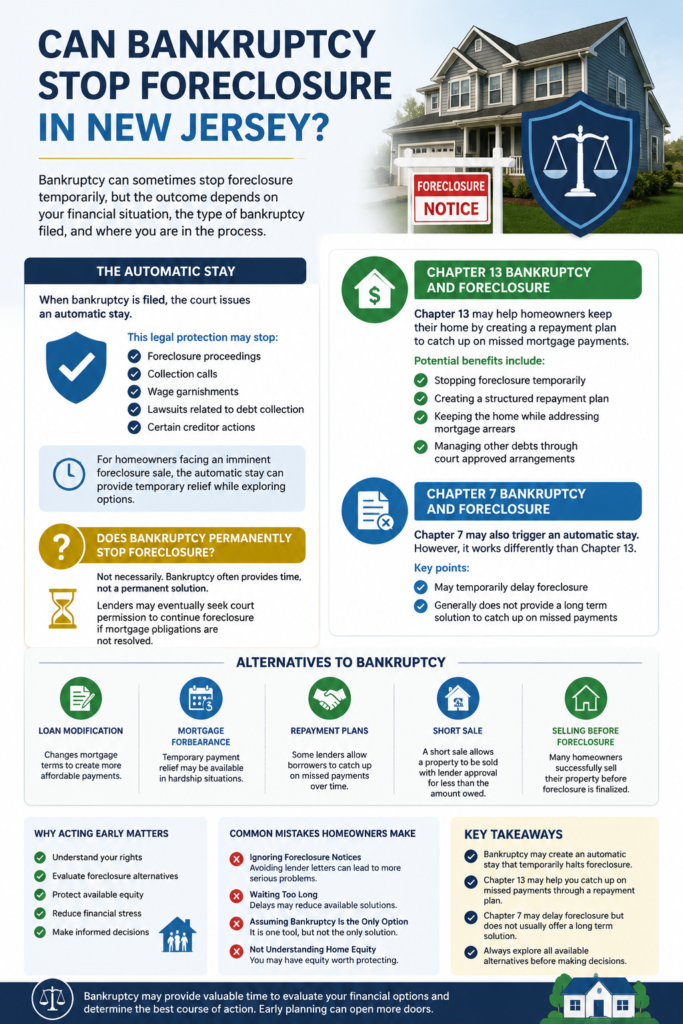 Can Bankruptcy Stop Foreclosure in New Jersey